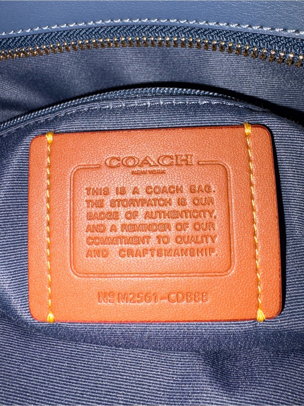 Coach Signature Denim Station Tote Bag in Blue - Picture 7 of 15